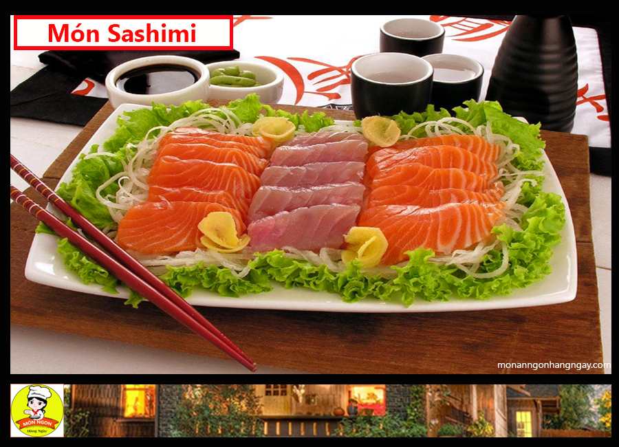 Hình ảnh món shasimi đại sứ trong ẩm thực người Nhật