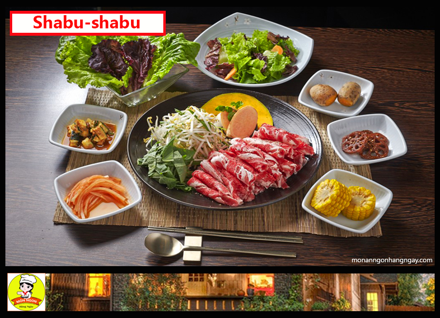 Hình ảnh món lẩu thịt bò Shabu-shabu của Nhật gây nghiện