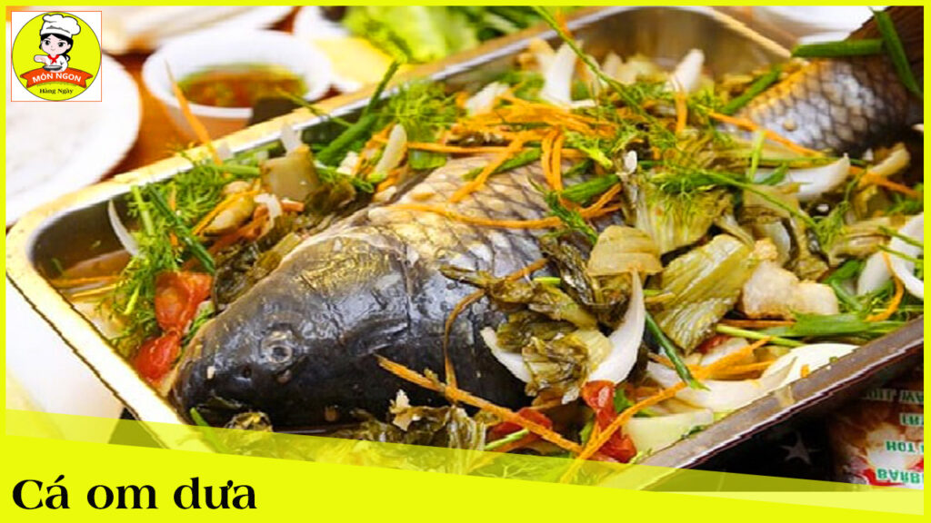 Hình ảnh món cá om dưa ngon trong ẩm thực Việt