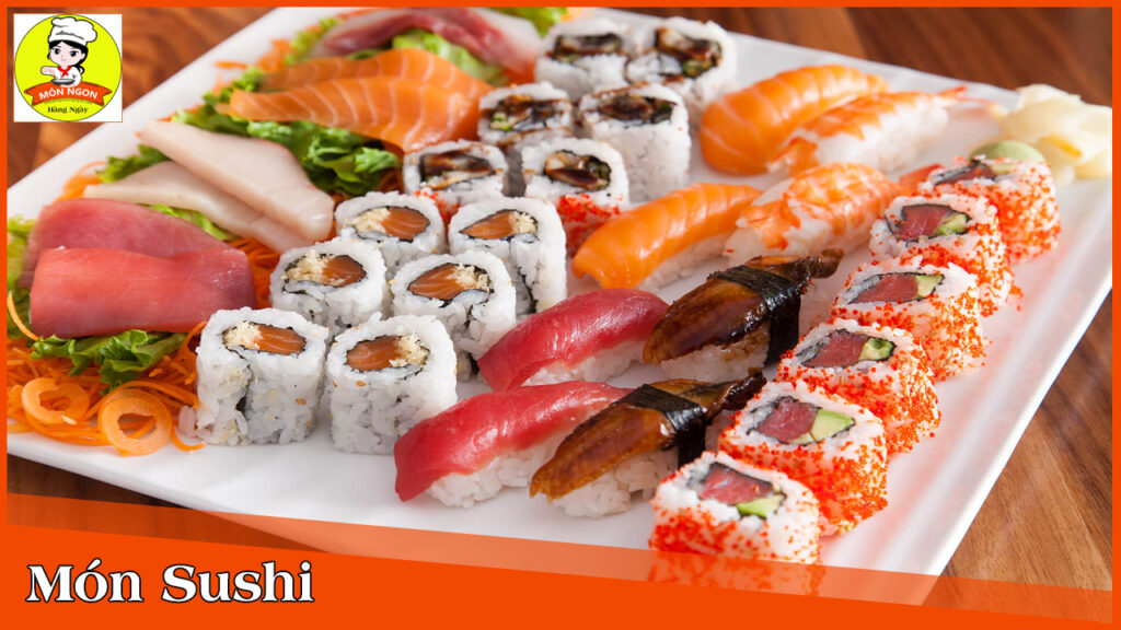 Hình ảnh món Sushi nổi tiếng của truyền thống Nhật Bản